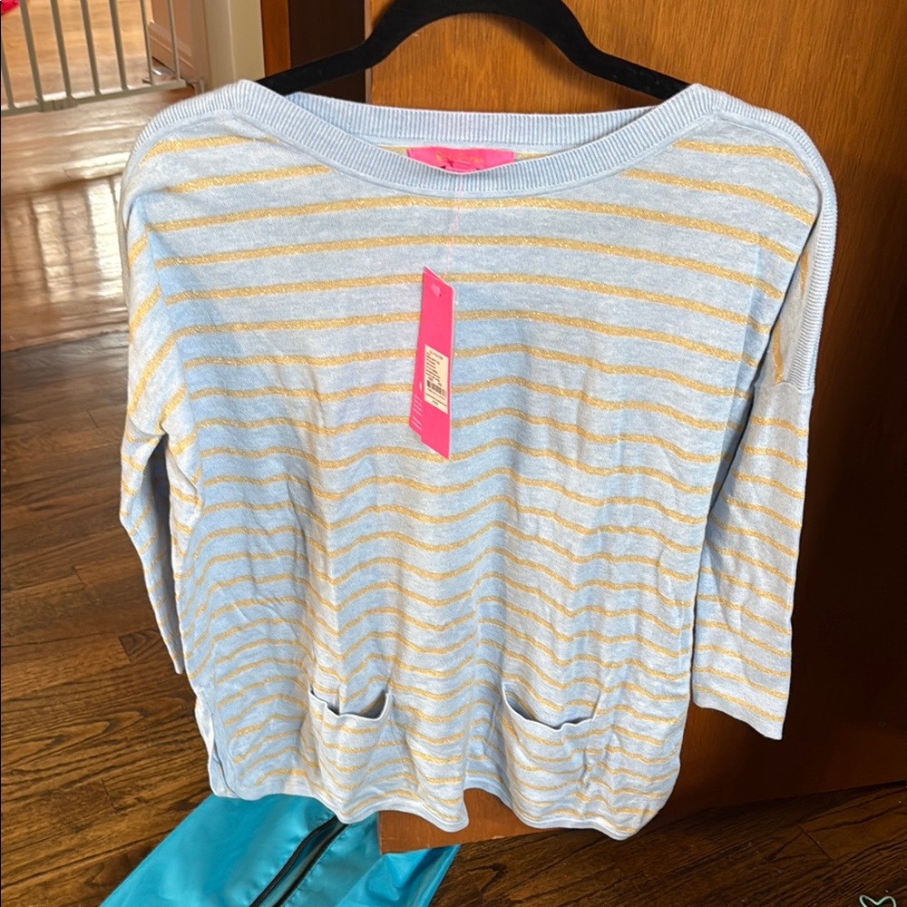 Lilly Pulitzer Striped sweater  - Blue and Gold